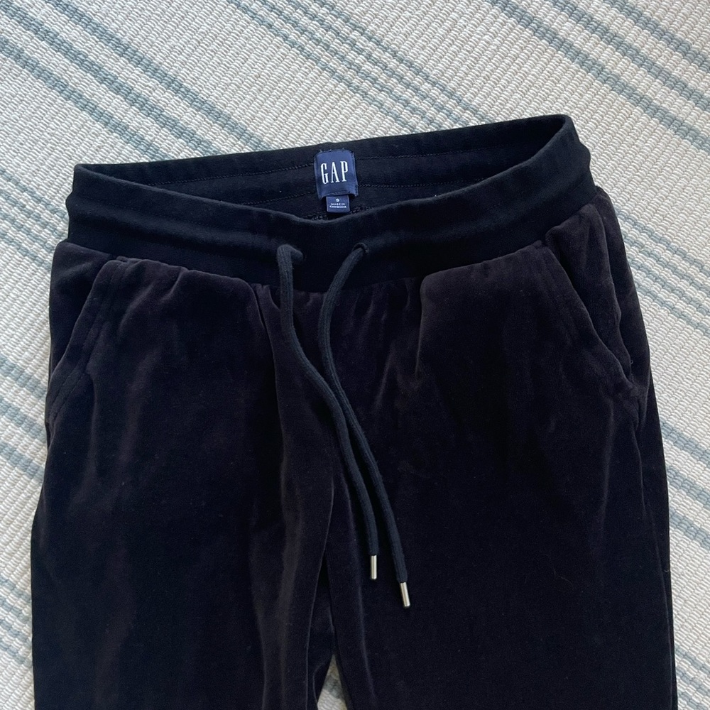 Gap velour velvet track pants
